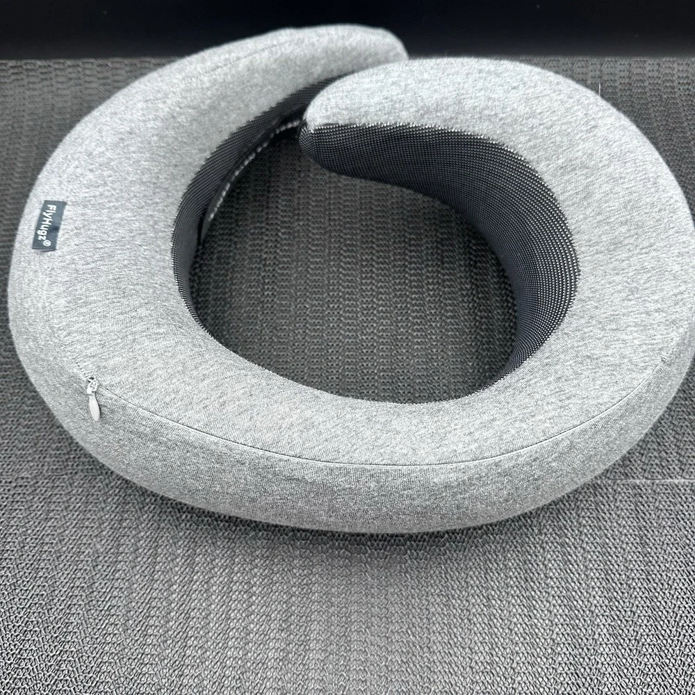 FlyHugs Neck Travel Pillow Memory Foam Economic Design Compact For Travel New